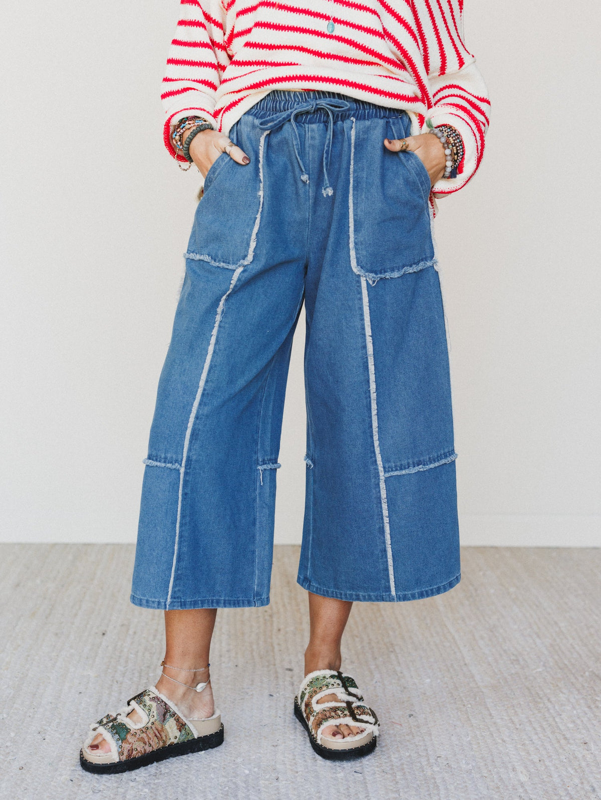 Cozy Blues Denim Pants  - Denim