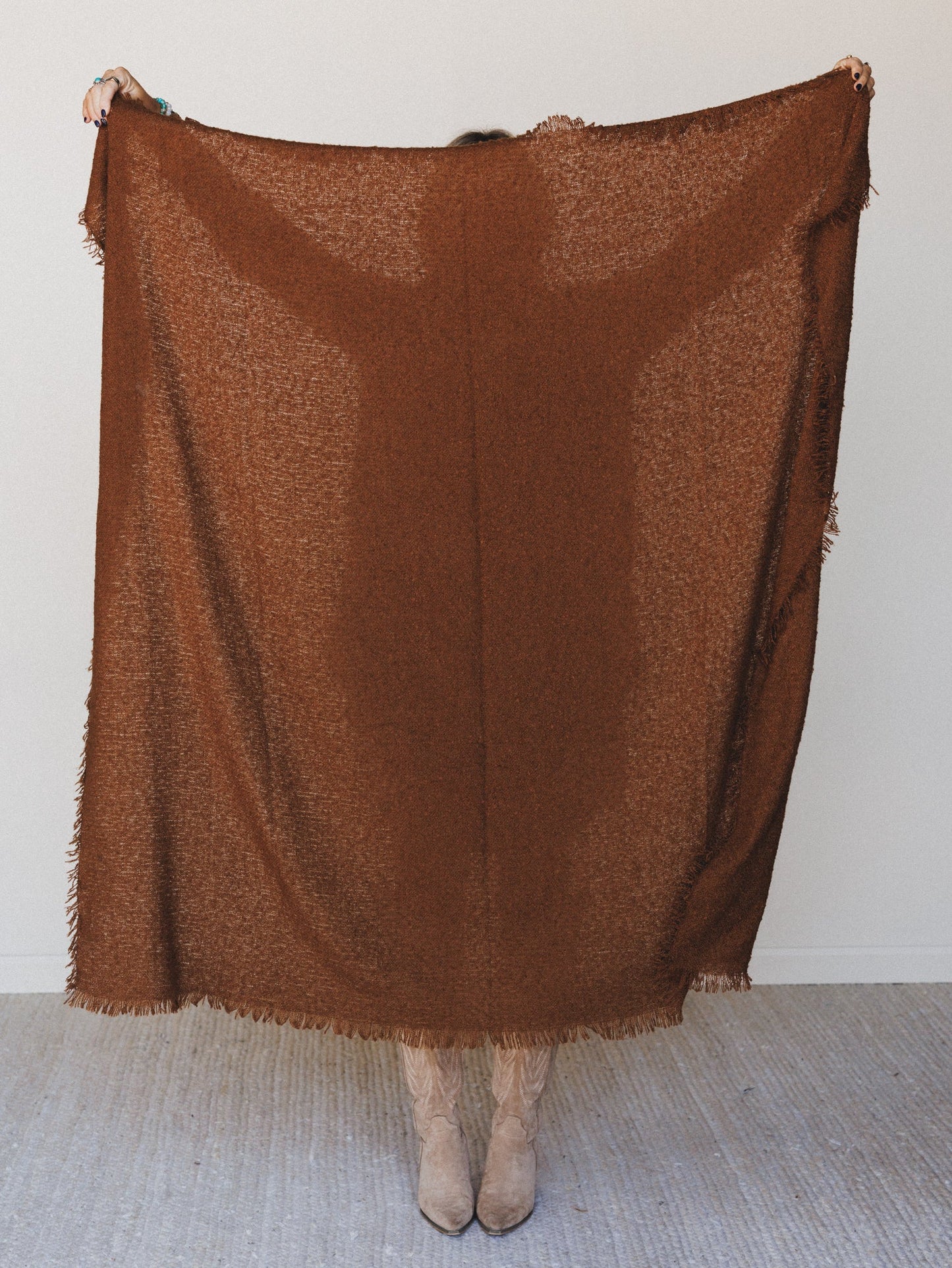 Cabin Calling Blanket Scarf - Camel
