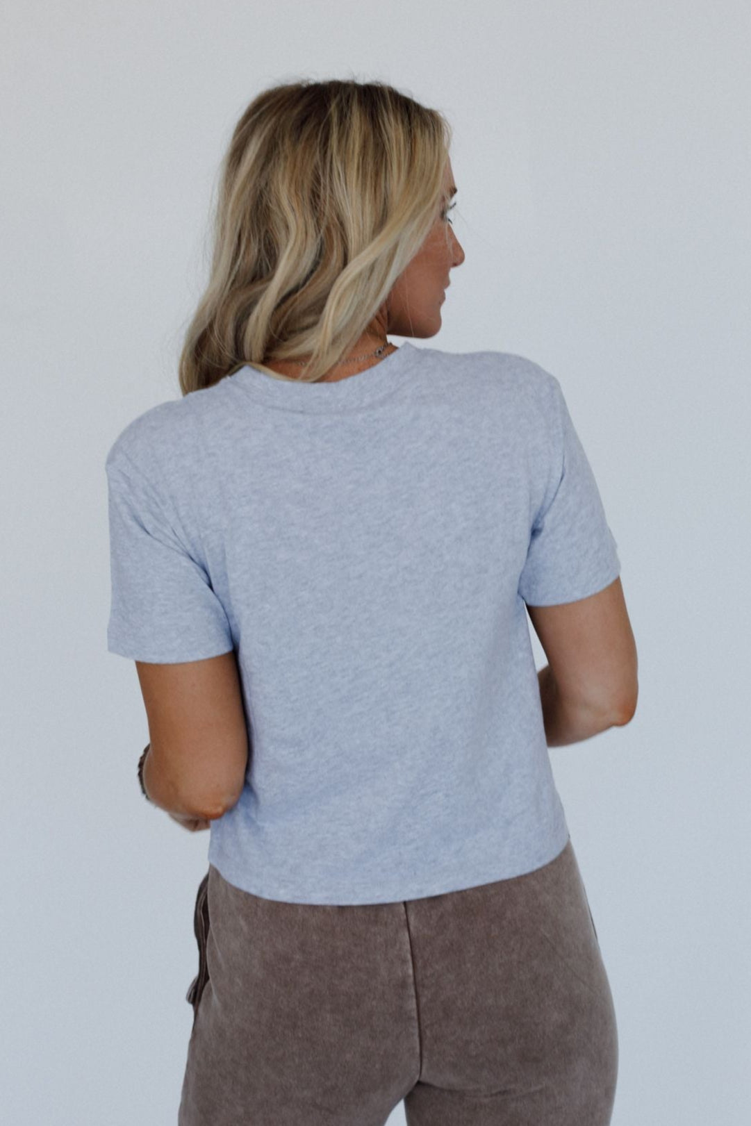 Here Today Basic Tee - Heather Gray