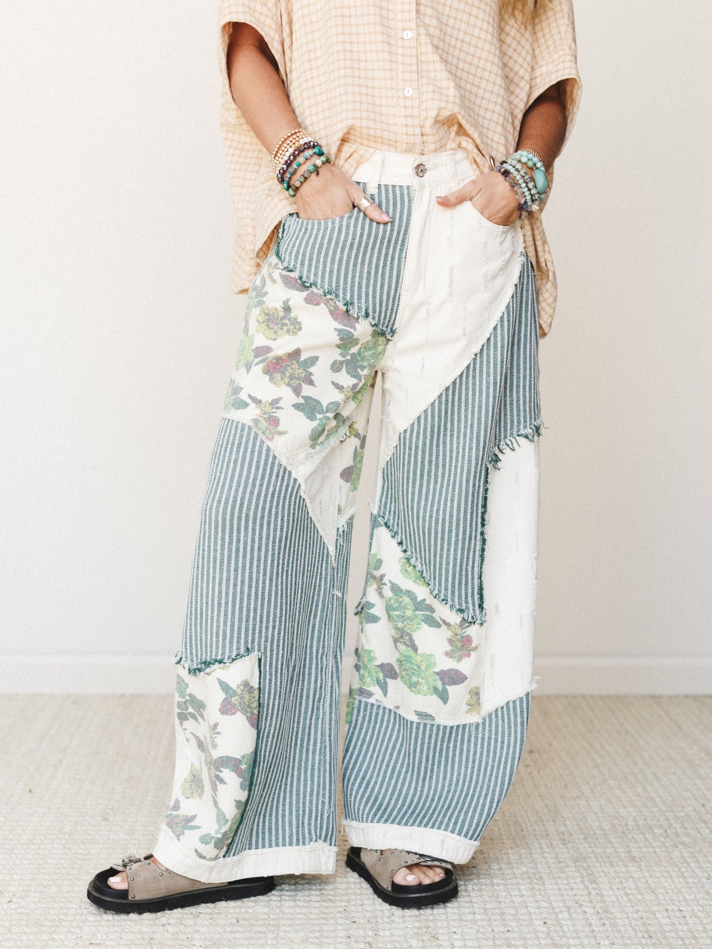 Goldenrae Pants - Green Multi