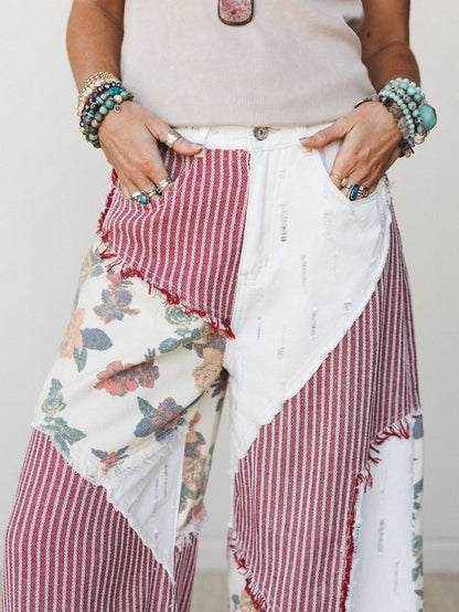 Goldenrae Pants - Red Multi