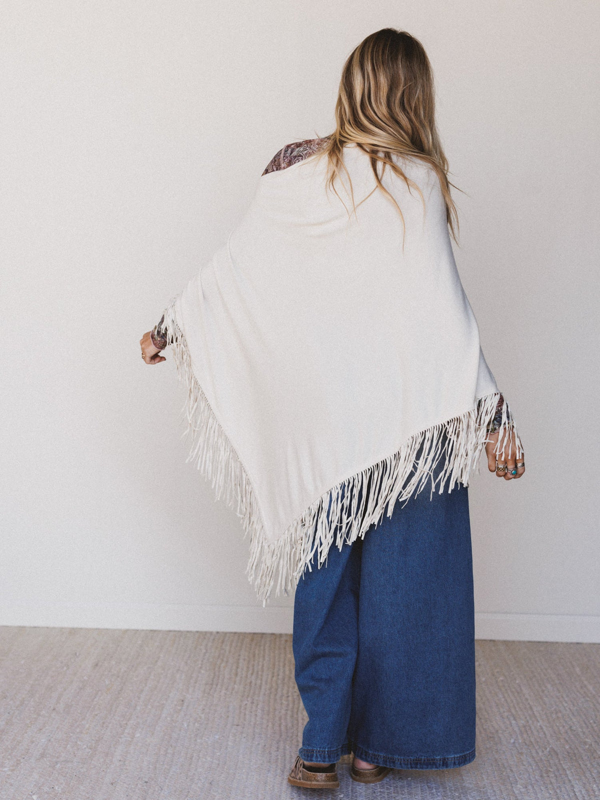 Dream Catcher Poncho - Vanilla