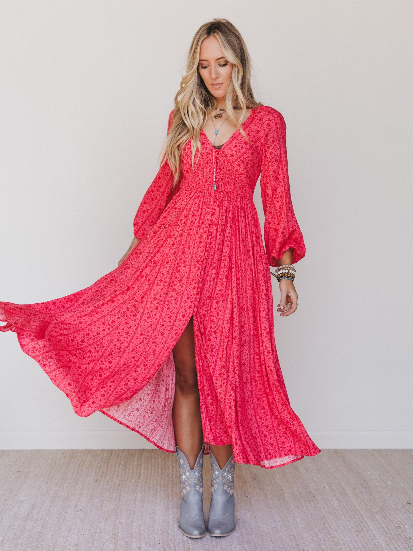Day Dates Dress - Cherry Tomato