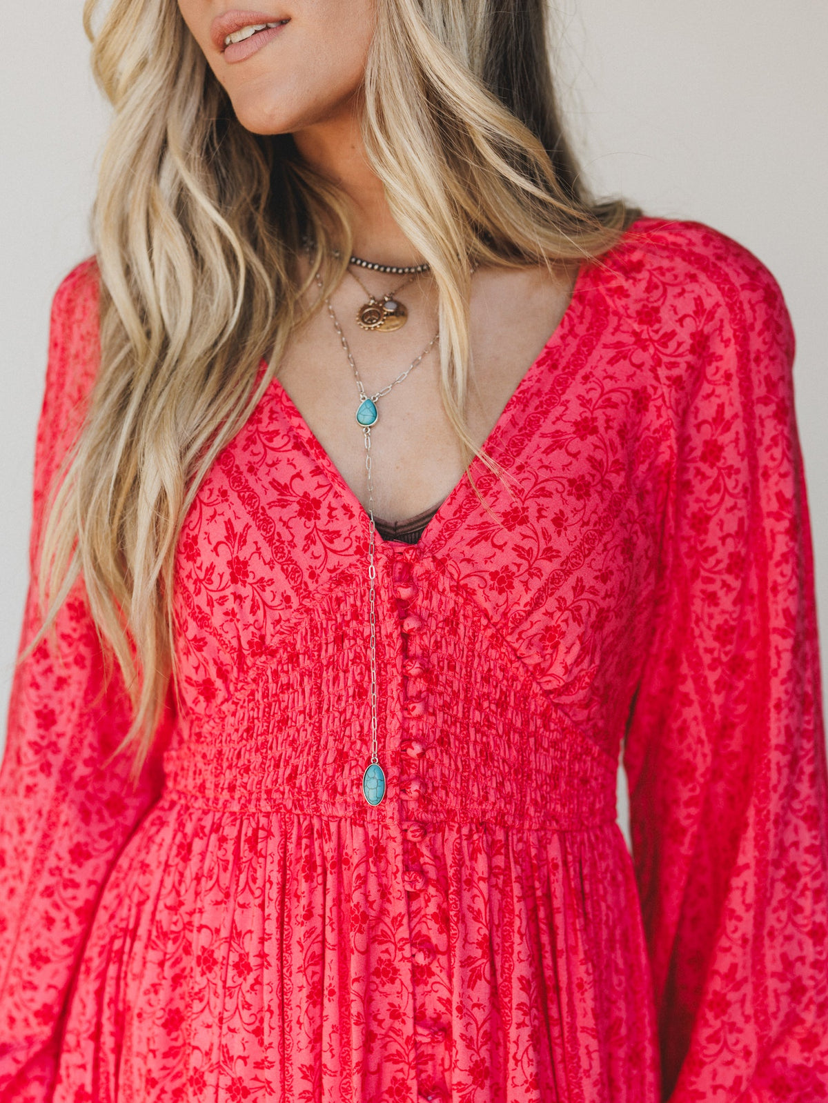 Day Dates Dress - Cherry Tomato