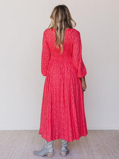 Day Dates Dress - Cherry Tomato
