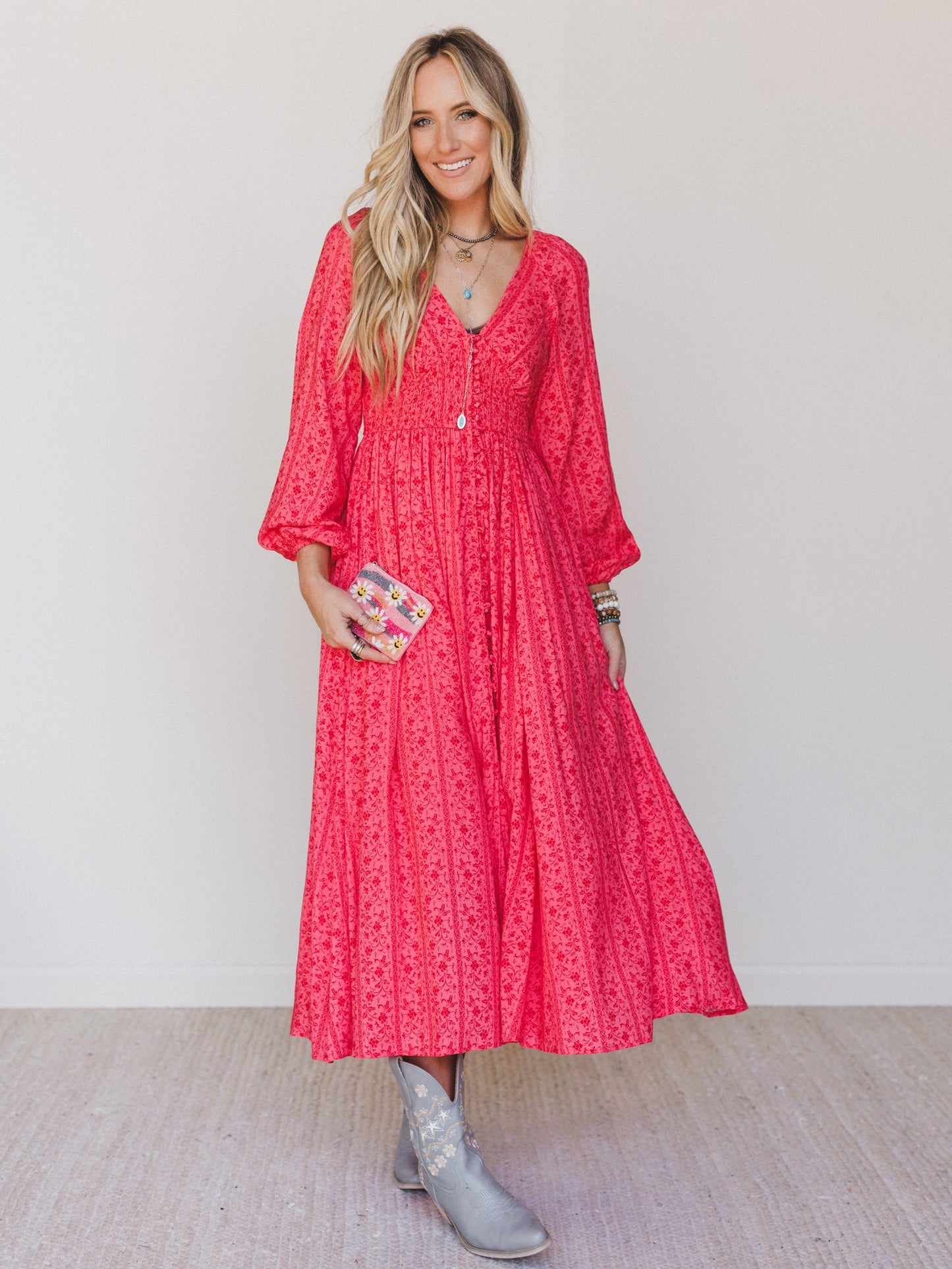 Day Dates Dress - Cherry Tomato
