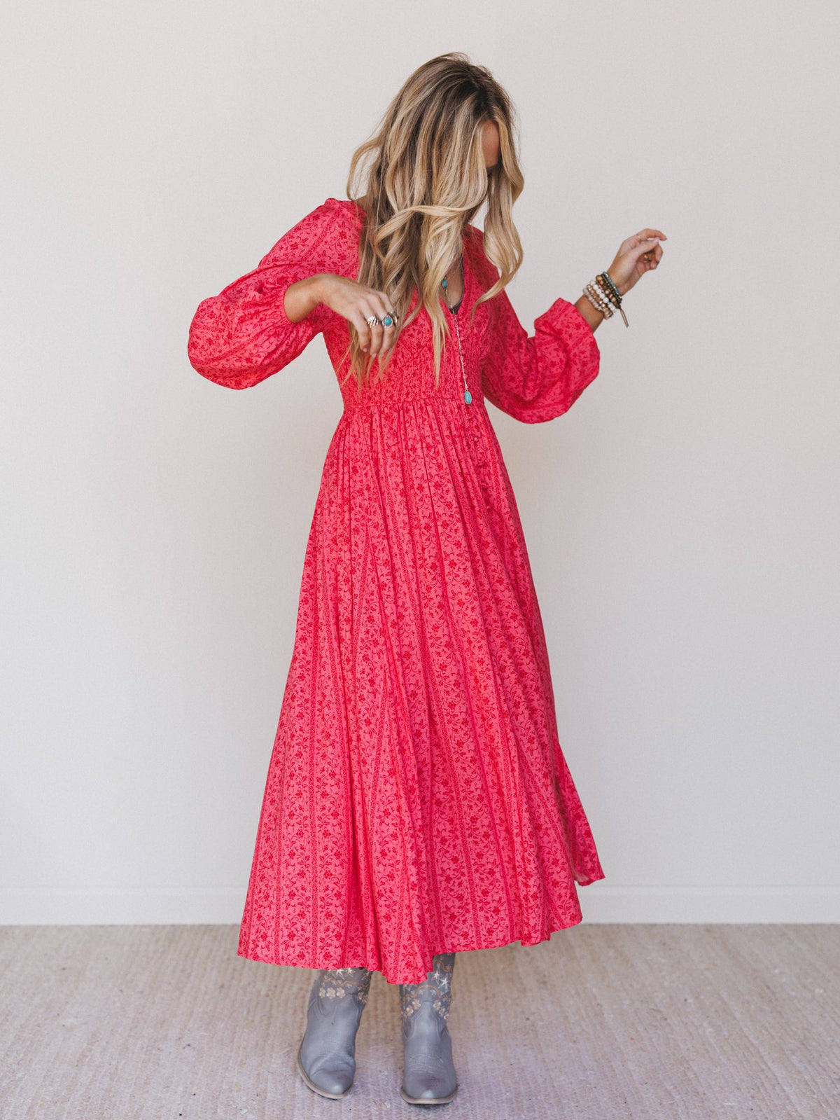 Day Dates Dress - Cherry Tomato