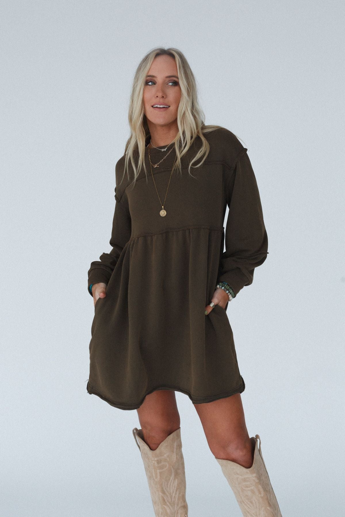 Estelle Dress - Olive