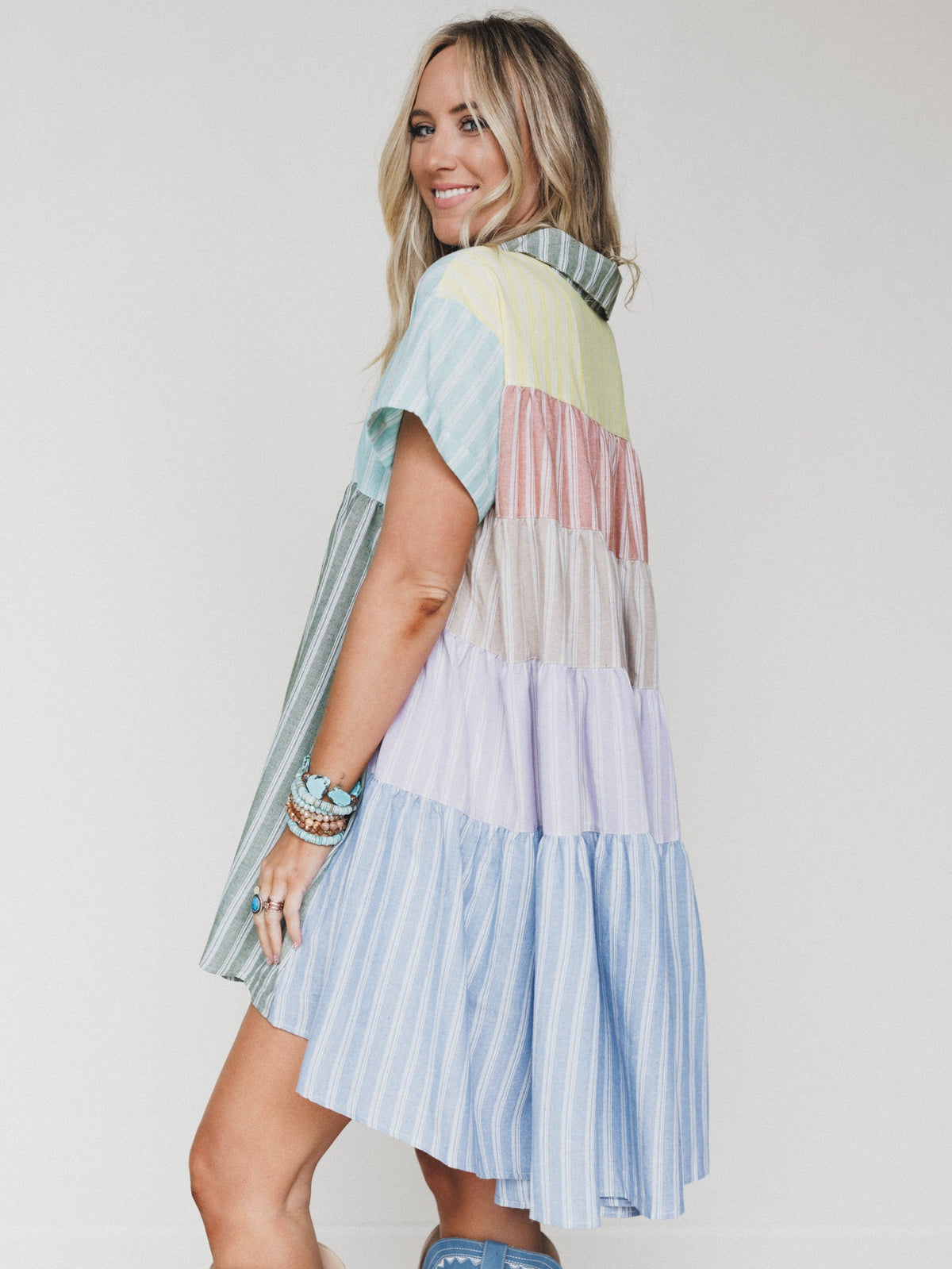 Daylight Escape Dress - Mint Combo