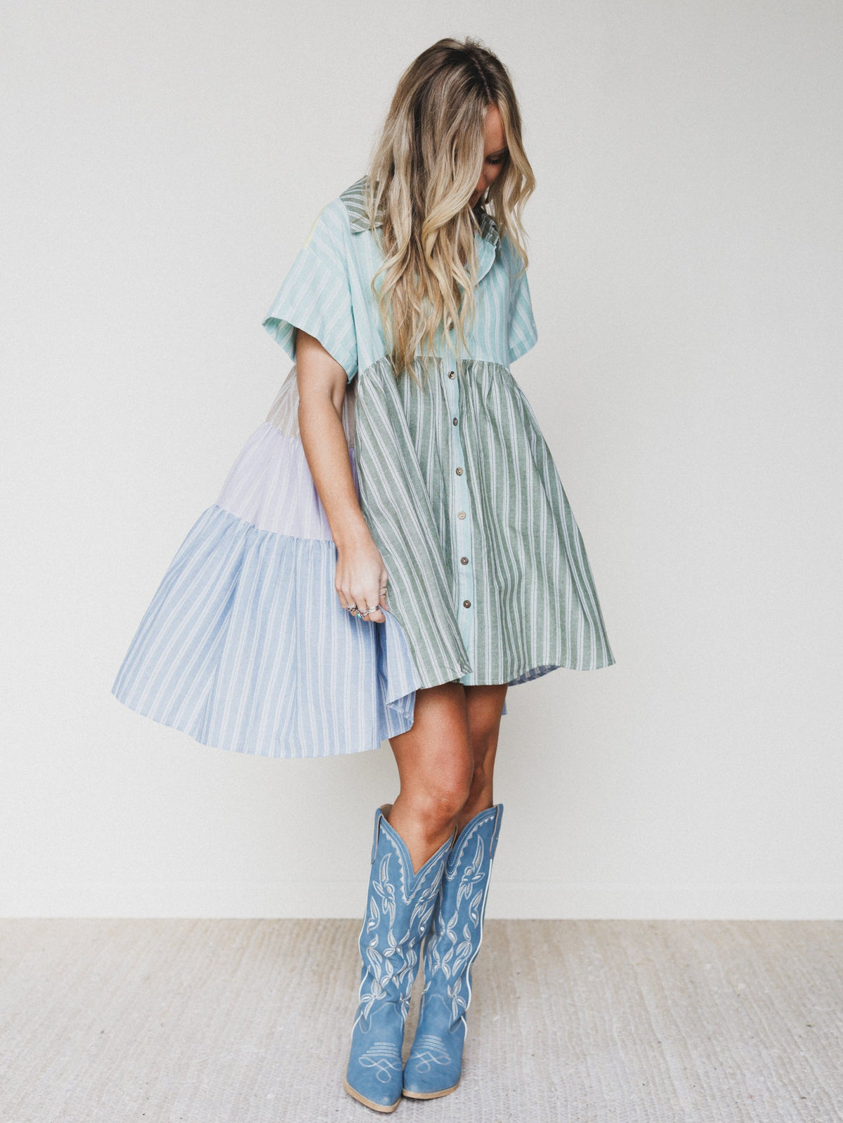 Daylight Escape Dress - Mint Combo