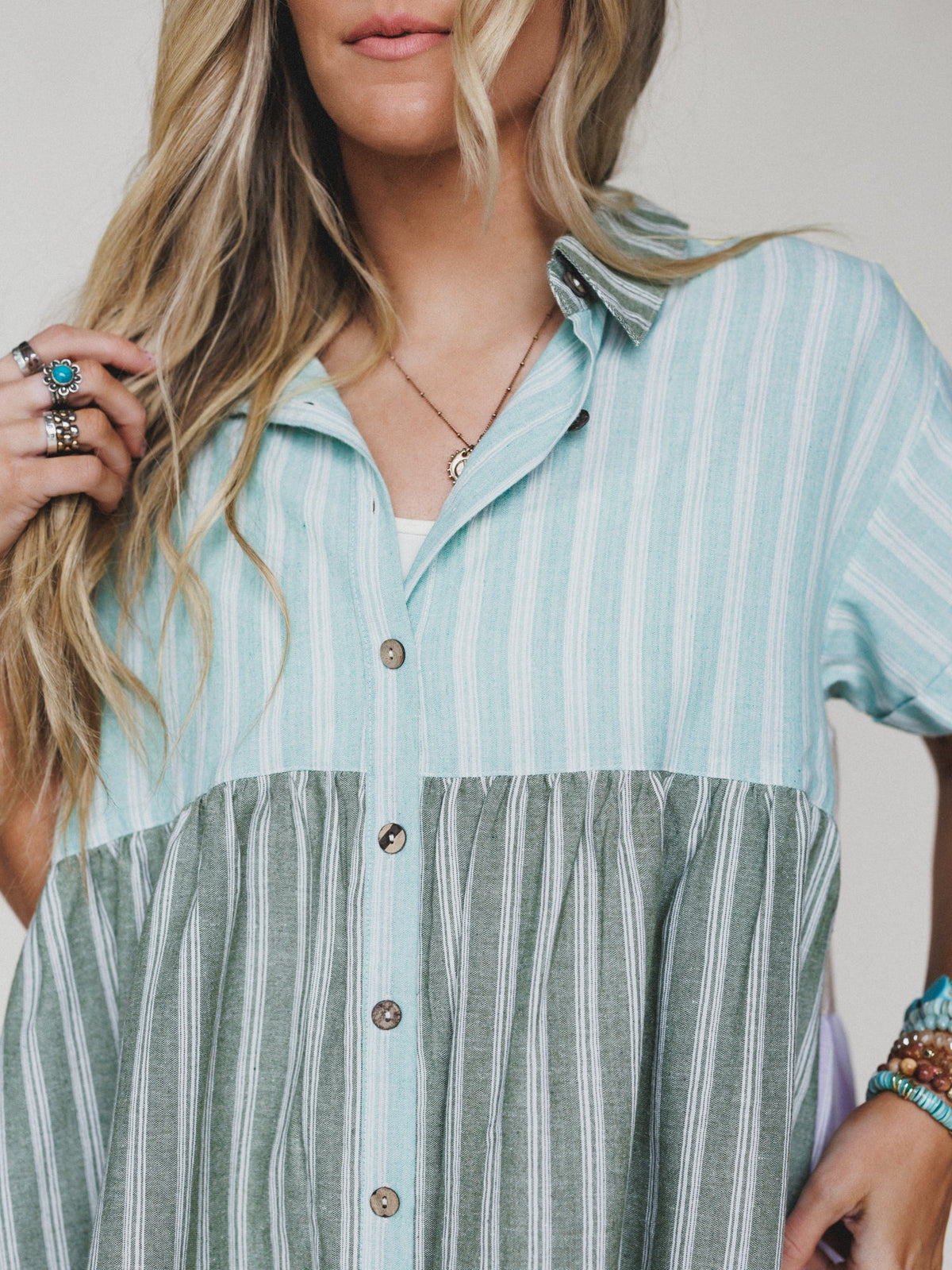 Daylight Escape Dress - Mint Combo