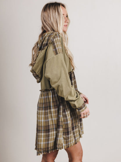 Amber Loom Dress - Olive