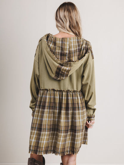 Amber Loom Dress - Olive