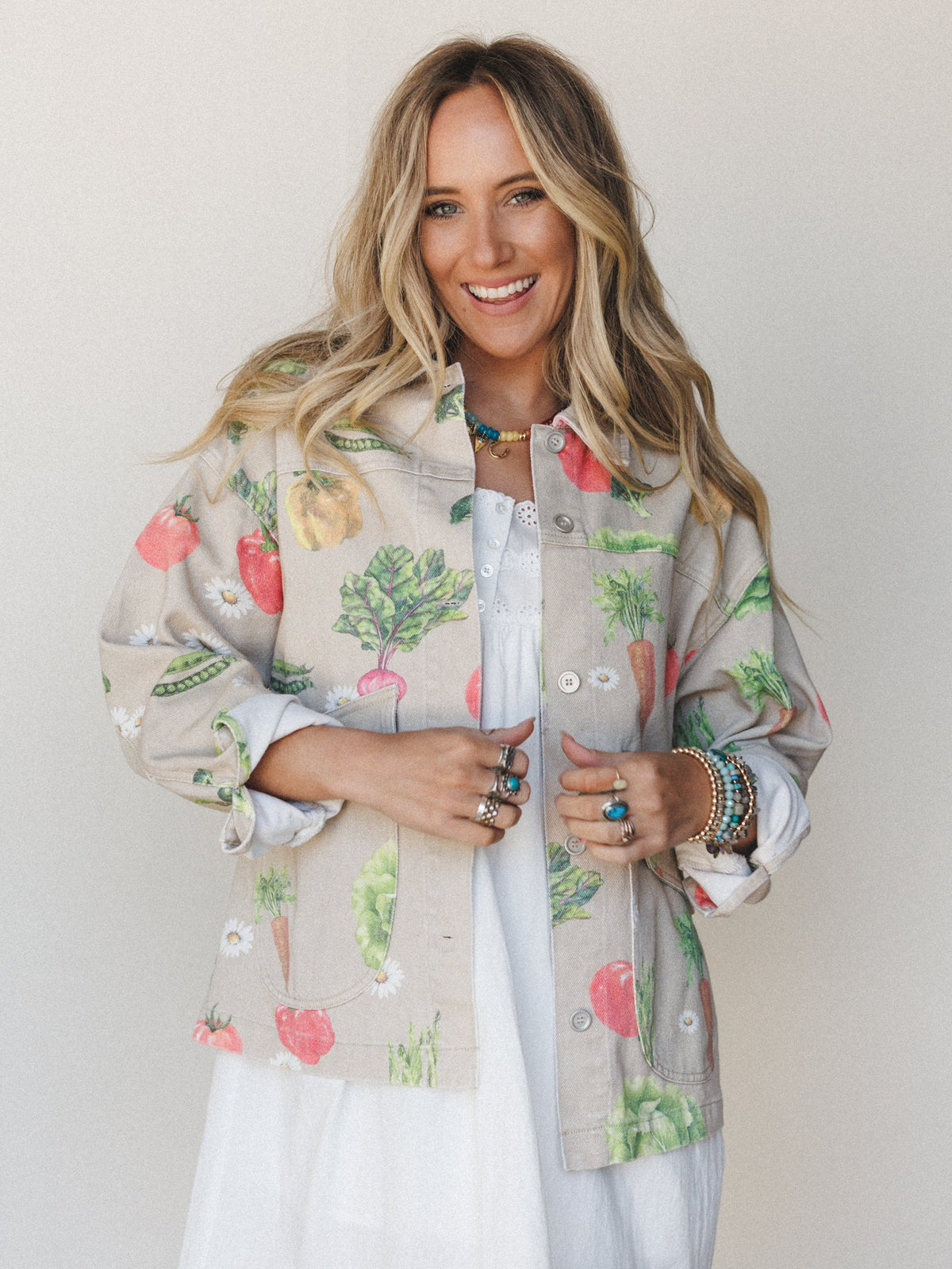 Farmer's Daughter Jacket - Garden Oatmeal