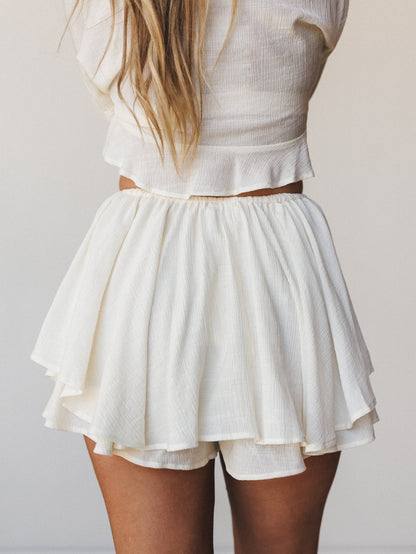 Anaya Shorts - Cream