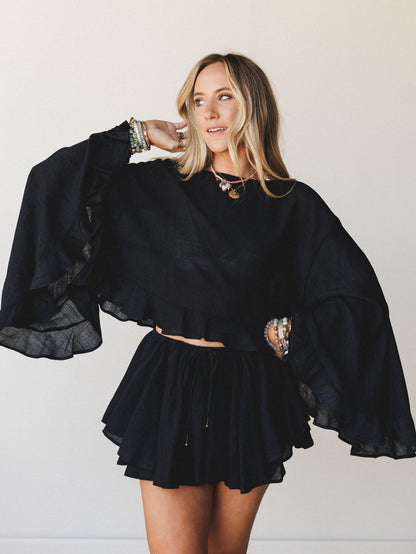 Anaya Poncho - Black