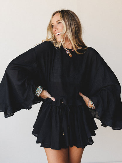 Anaya Poncho - Black