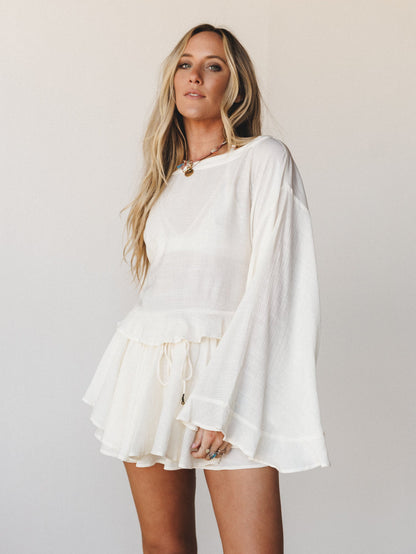 Anaya Poncho - Cream