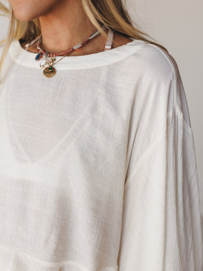 Anaya Poncho - Cream