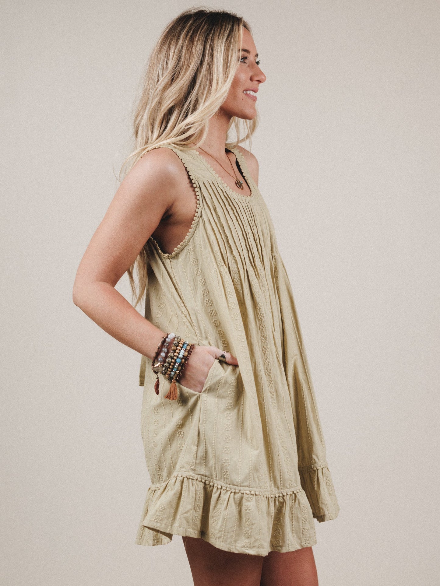 Blossom Dress  - Olive