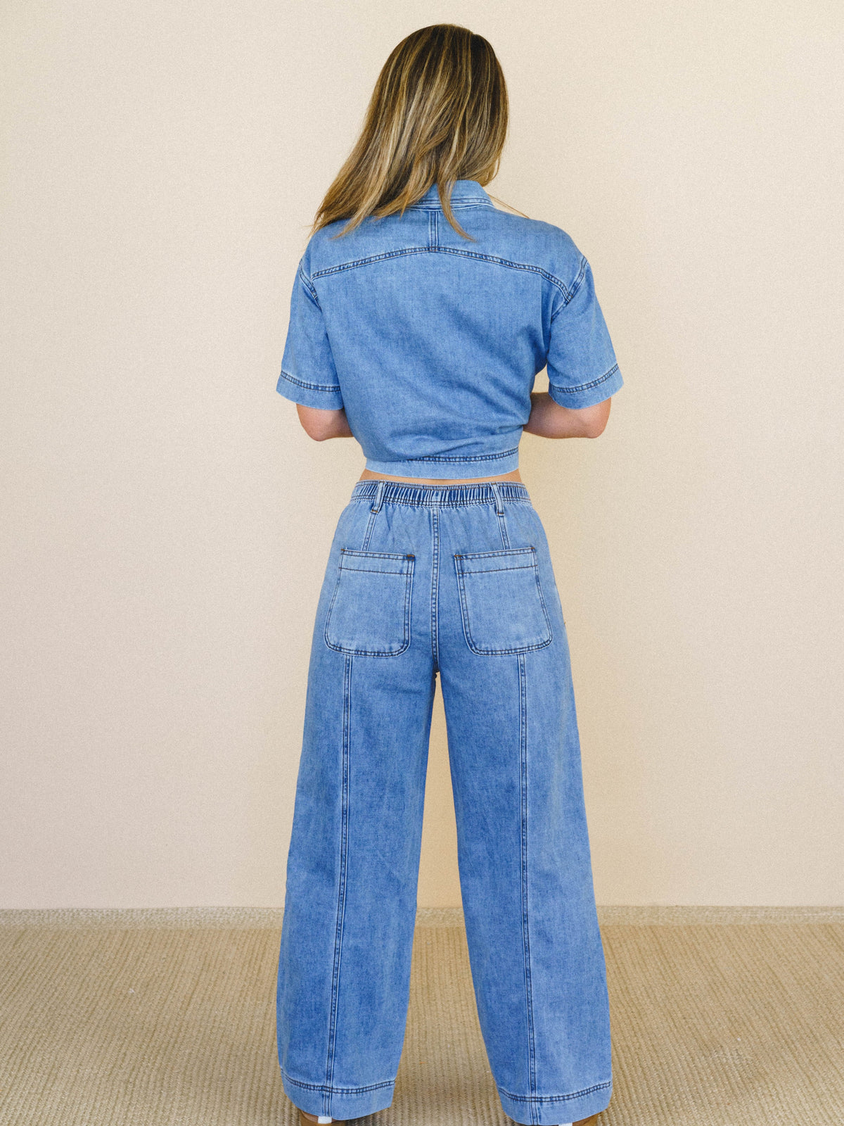 Around Town Denim Set - Cloud Wash