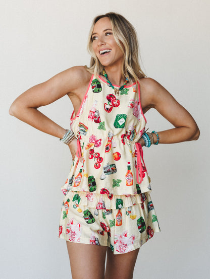 Farm to Table Short Set  - Butter Yellow