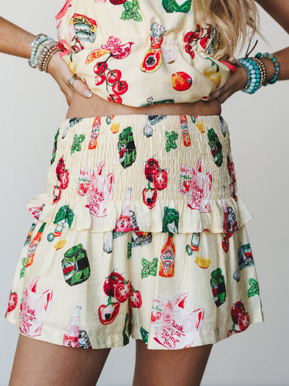 Farm to Table Short Set  - Butter Yellow