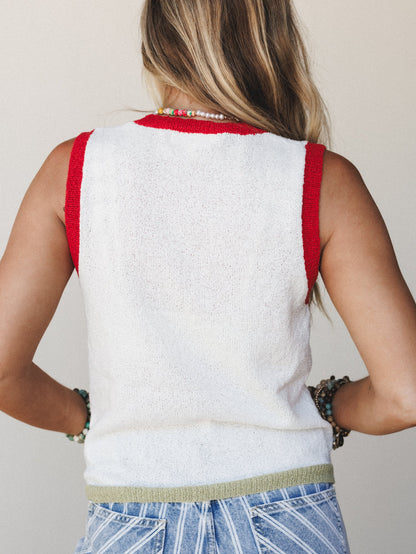 Favorite Things Knitted Tank - Off White