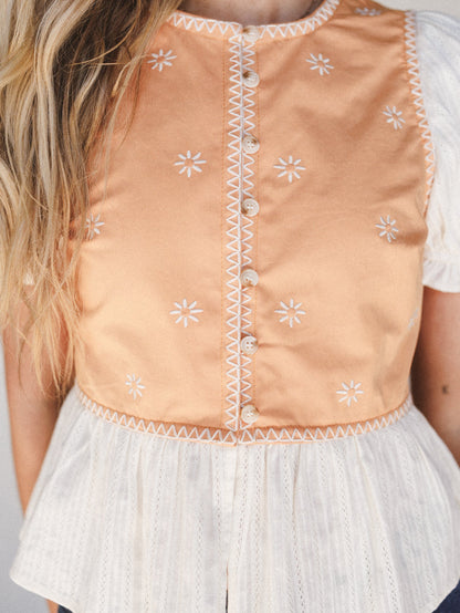 Heart to Hand Top - Apricot