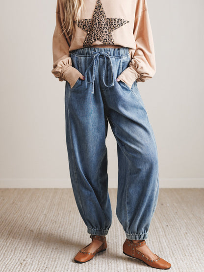 Cove Drifter Jogger Pants - Denim - Pre Order