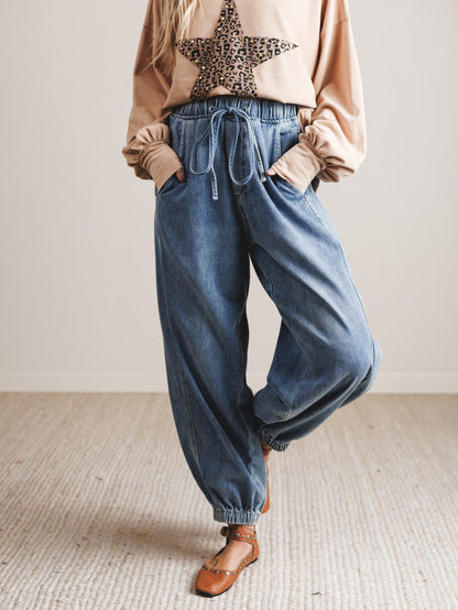 Cove Drifter Jogger Pants - Denim - Pre Order