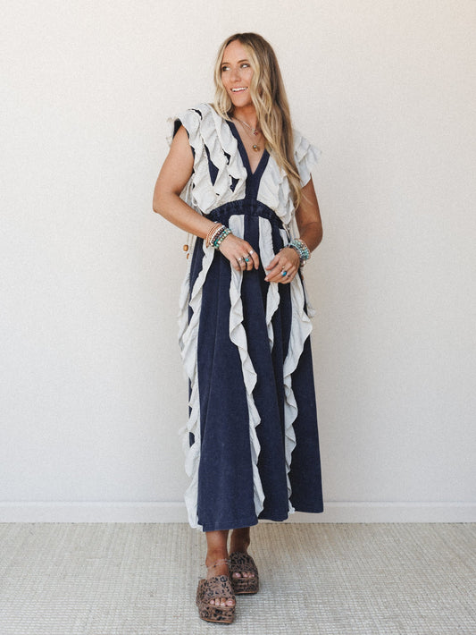 Honey Maple Dress - Washed Blue