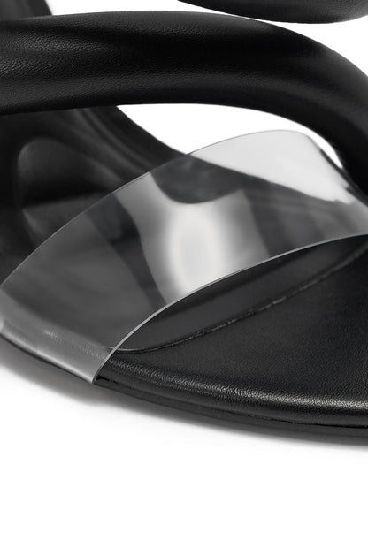 AKIRA MINORU BLACK WEDGE SANDAL