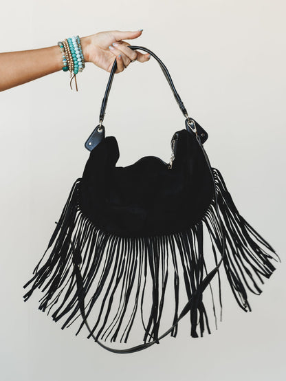 Boho of the West Hobo Bag - Black