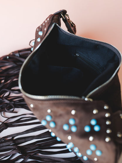 Boho of the West Hobo Bag - Chocolate