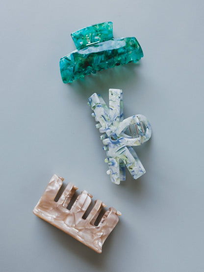 All Together Hair Clips - Blue