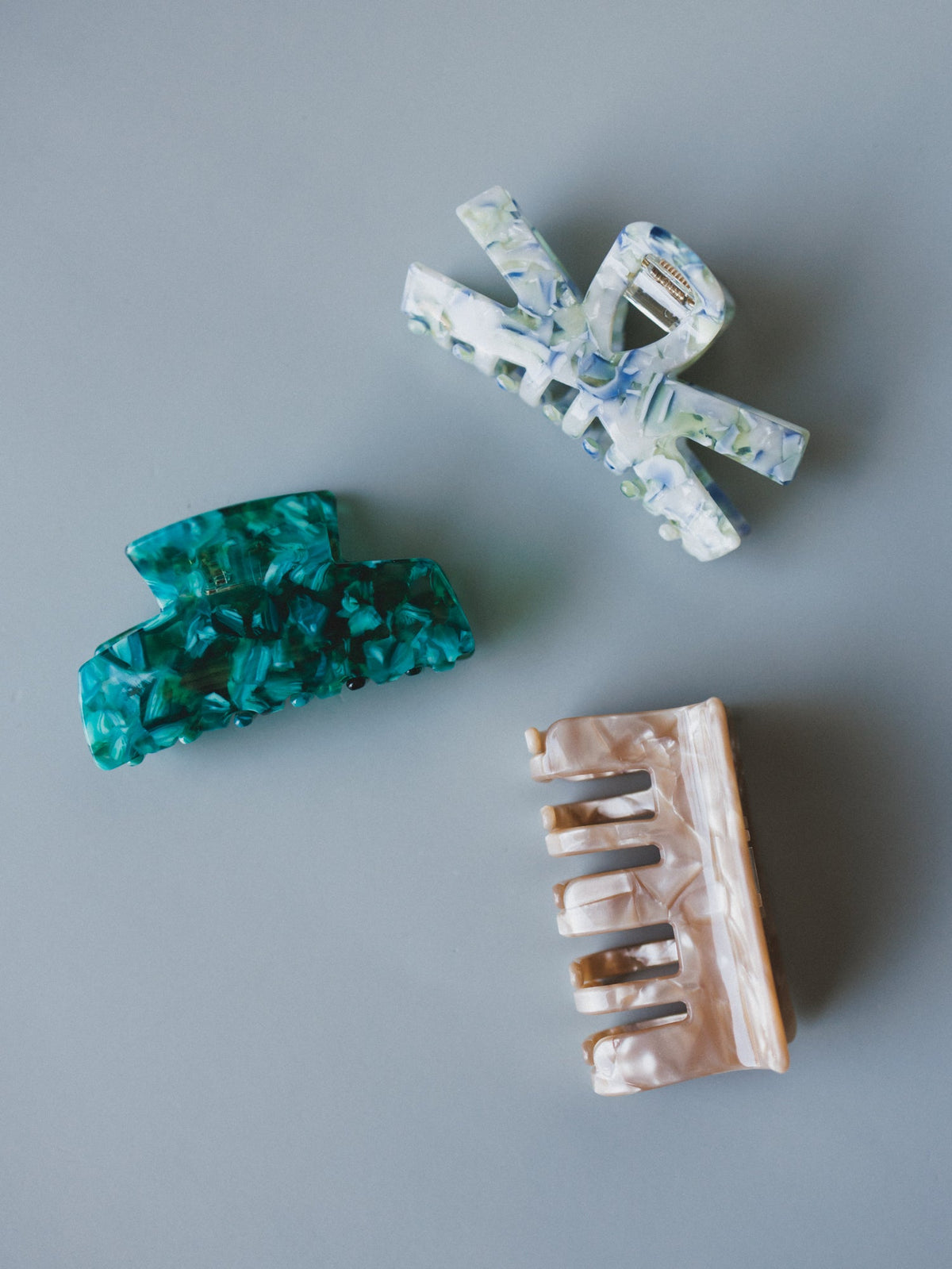 All Together Hair Clips - Blue