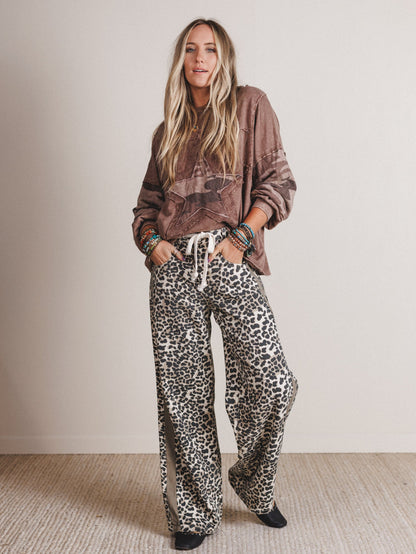Dusty Belle Pants - Leopard