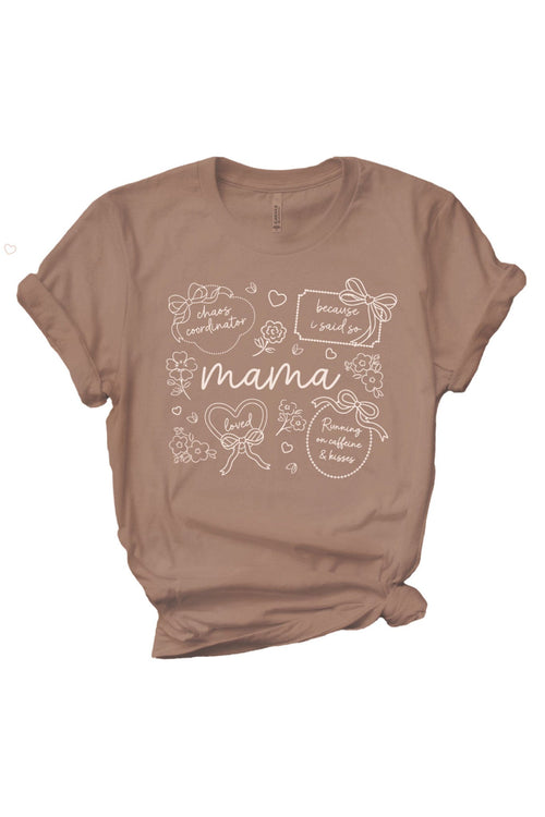 Mama Lives By Graphic Tee | Espresso