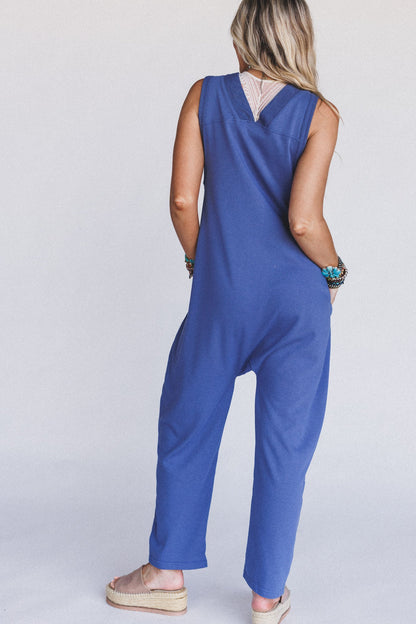 Driftwood Dreams Jumpsuit - Blue