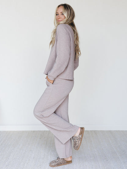 Here To Lounge Matching Set - Ash Mocha