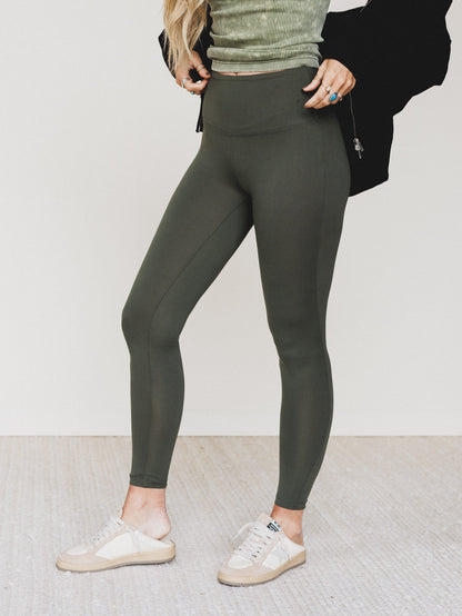 Harvest Spirit Leggings - Dark Olive