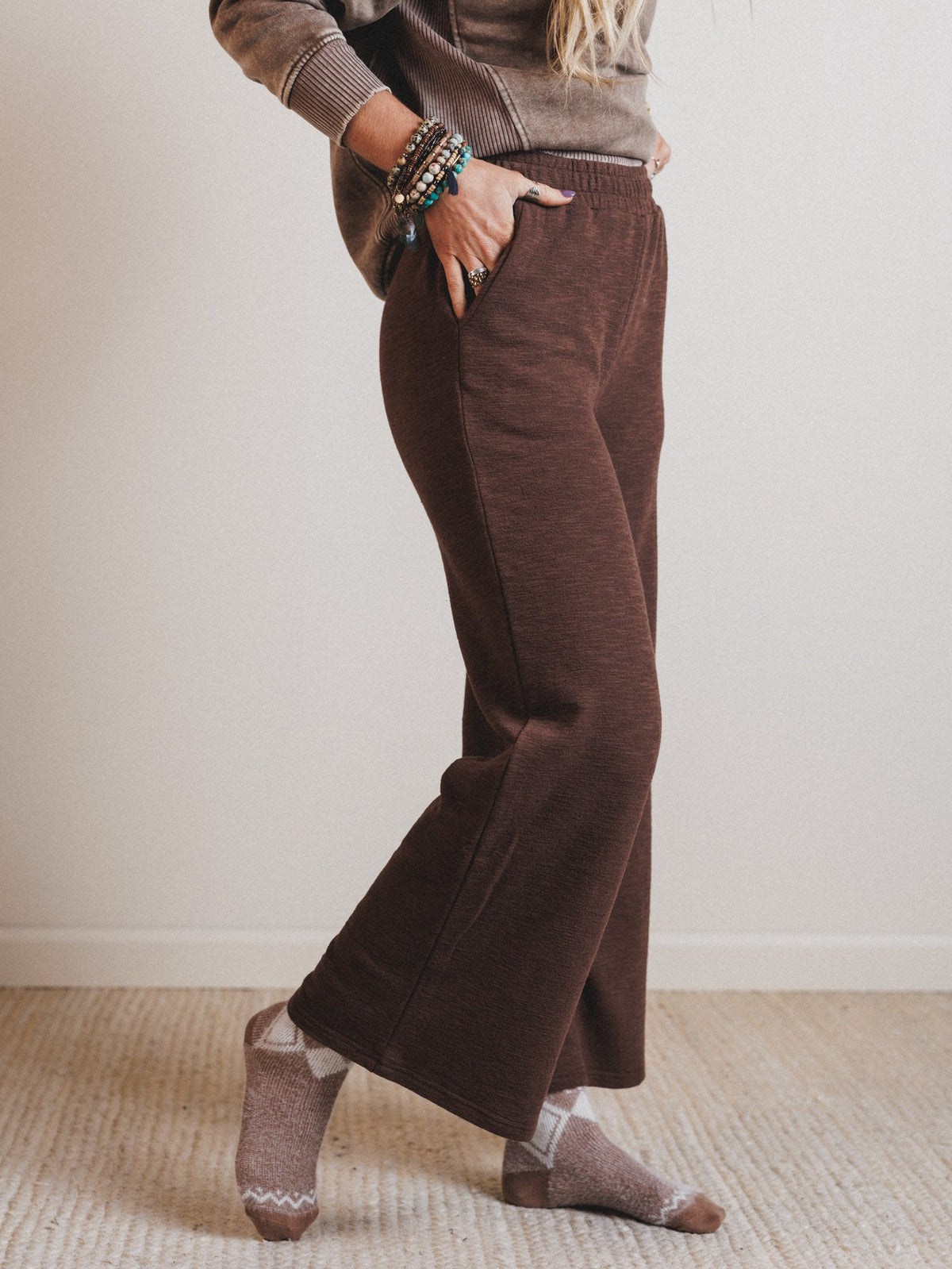 Cabin Ready Cozy Socks - Camel