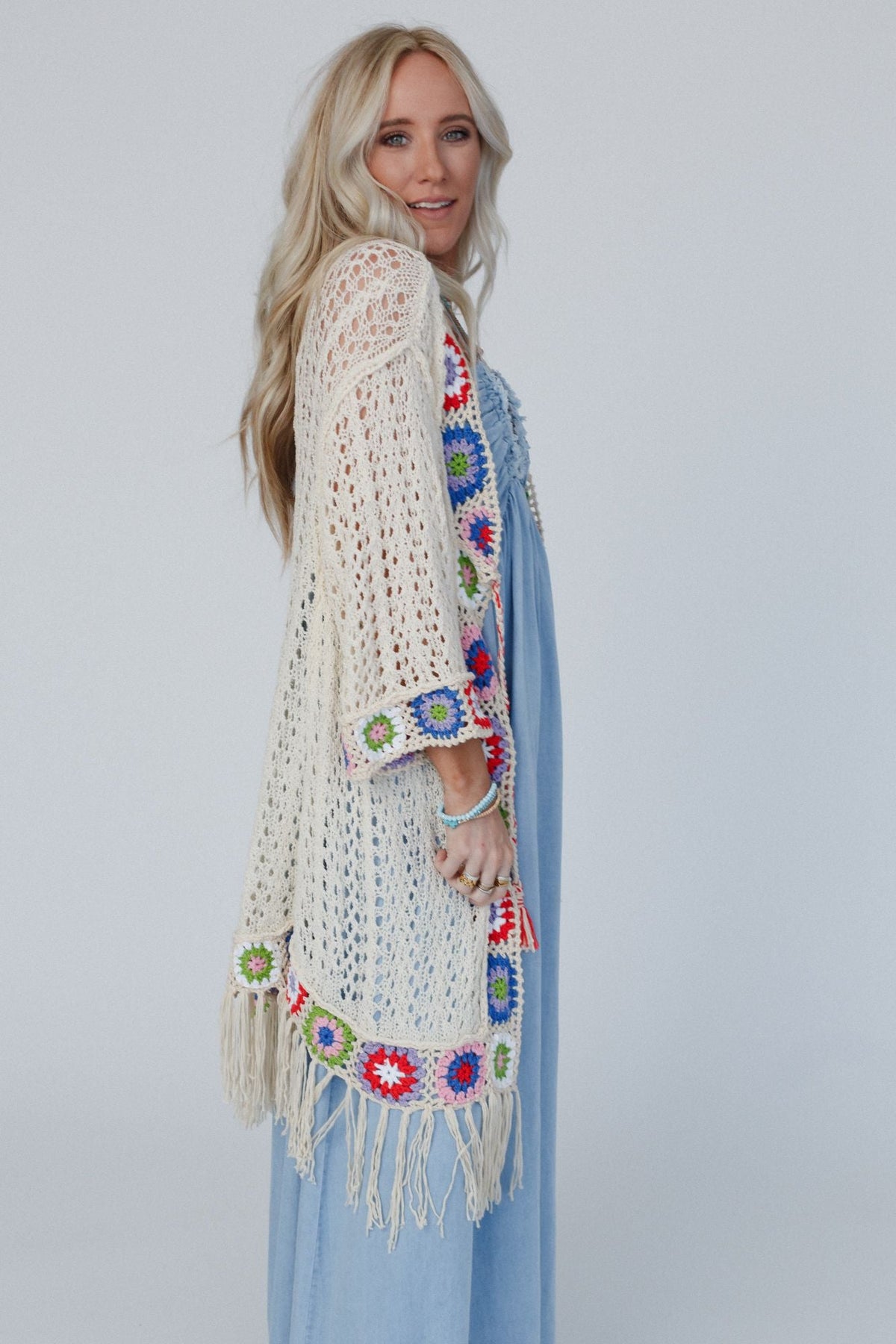 Artful Allure Cardigan - Cream