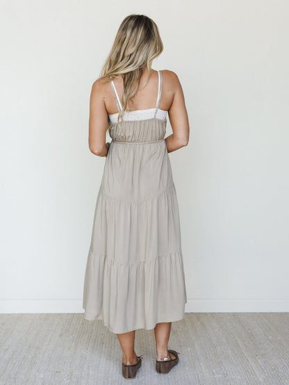 By The Bay Maxi Dress - Light Mocha