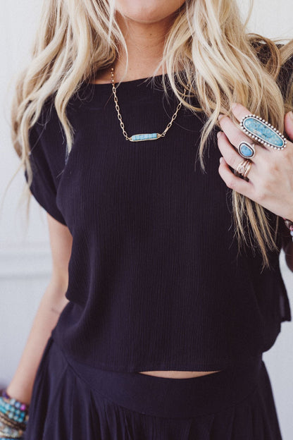 Desert Line Necklace - Gold - Pre Order