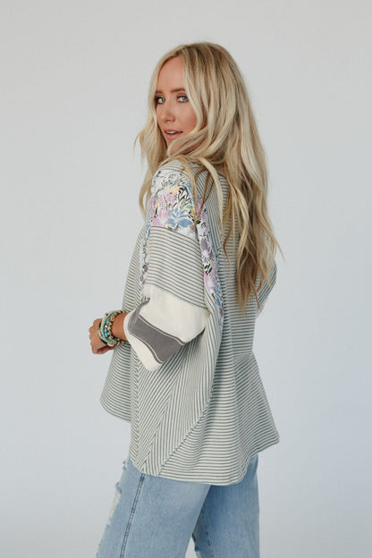 Britt Patchwork Top - Mint