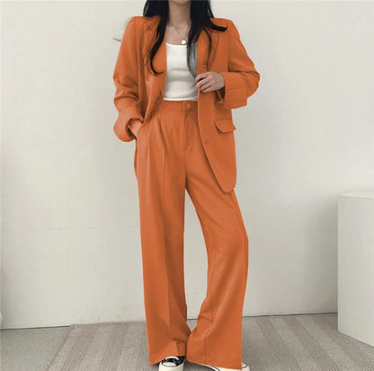 Fall Fashion Long Sleeve Blazer Mujer Pant Sets Blazers Women 2024 Casual Womens 2 Piece Outfit Set Suits Outwear