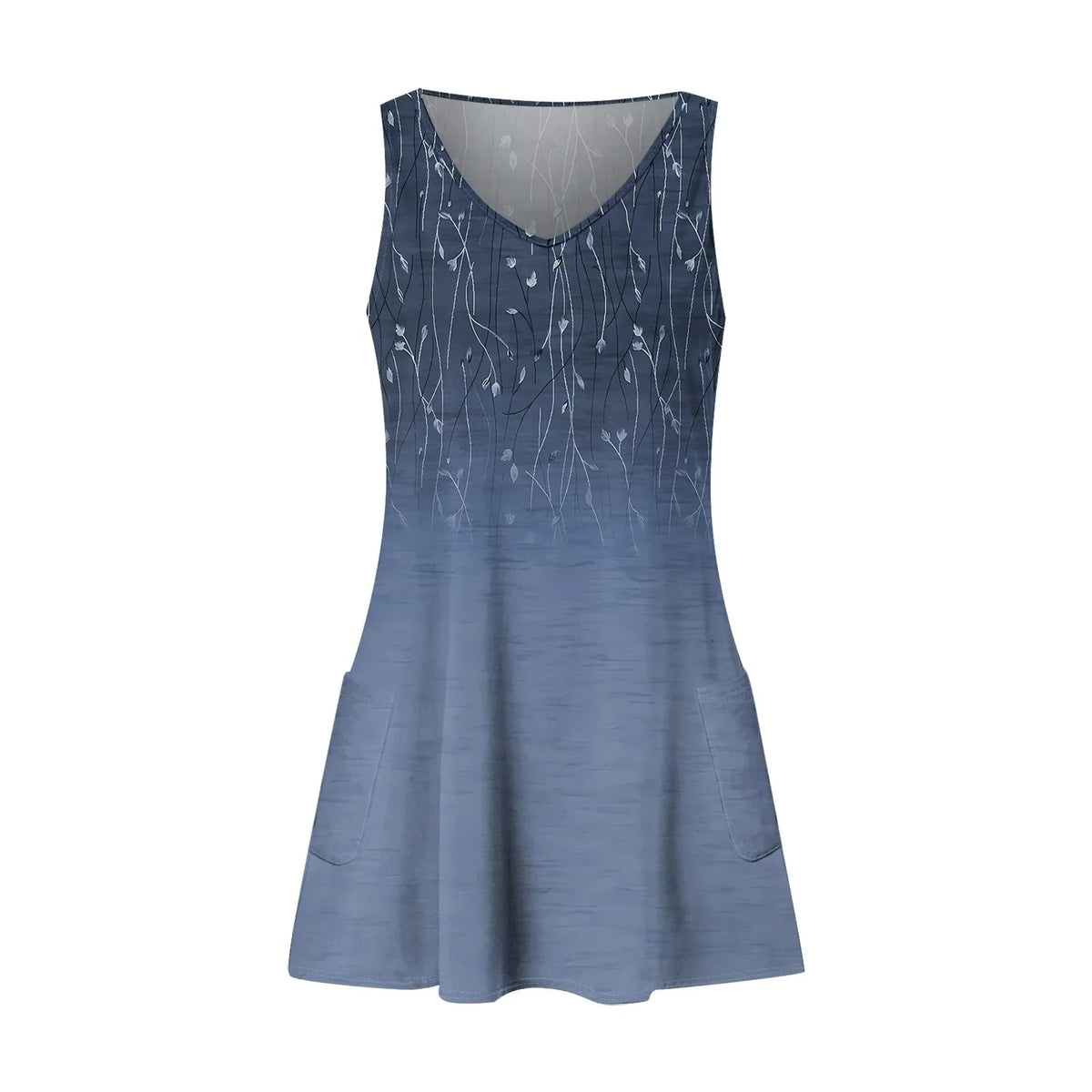 Dresses For Women 2024 Fashion Women'S Casual Print Summer Bohemian Beach Dress With Pockets V Neck Tank Dress Formal Dresses