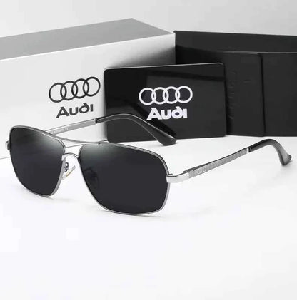 Audi Sunglasses Polarized UV400 Driving Sunglasses for Men/Women Square Frame Glasses Wholesale Gift for Auto Enthusiasts 5571